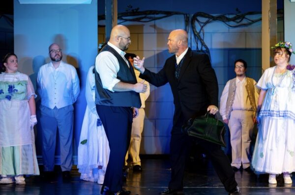 Julian Vandervelde, left, and Matthew Downey play brothers Neville and Archibald Craven in "The Secret Garden."