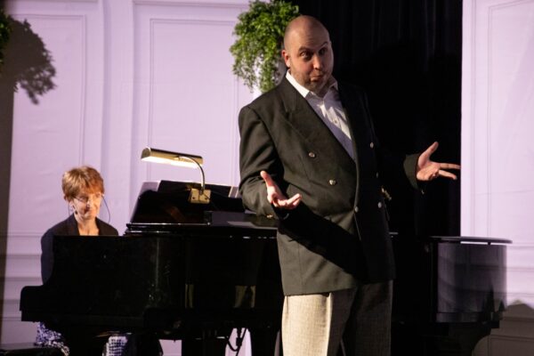 Brent Behrens, accompanied by Michelle Crouch at Moline's Black Box Theatre.