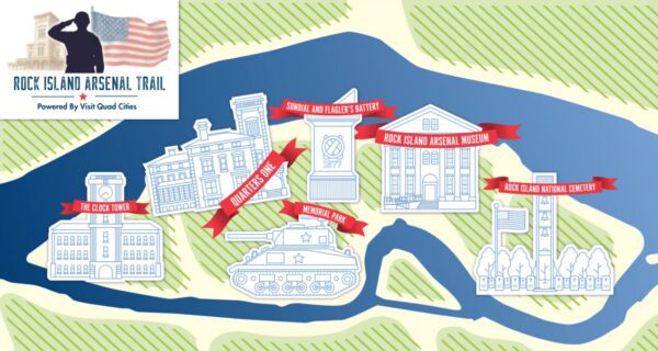 The new Rock Island Arsenal Trail is a partnership with Visit Quad Cities.