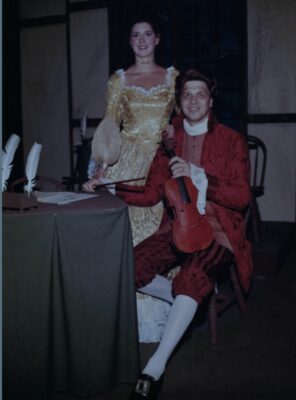 Kevin Pieper and his wife Valeree in the 1992 production, as Thomas and Martha Jefferson.