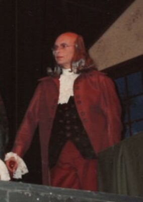 Mike Schmidt as Ben Franklin in the 1992 Guild production.