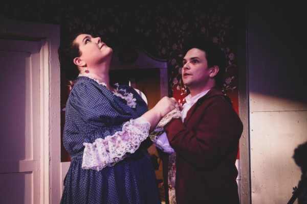 Rachel Vickers and Matthew Call as Abigail and John Adams.