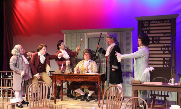 A scene from "1776," directed by Kathryn Weber, opening June 12, at Prospect Park Theater, Moline.