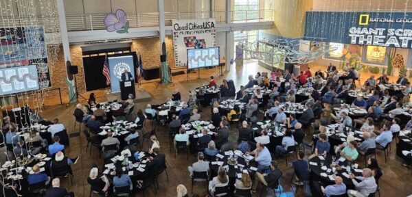 Davenport Mayor Jason Gordon delivered the 2026 State of the City addr4ess to about 200 people Thursday, June 11 at a breakfast meeting at the Putnam Museum and Science Center.