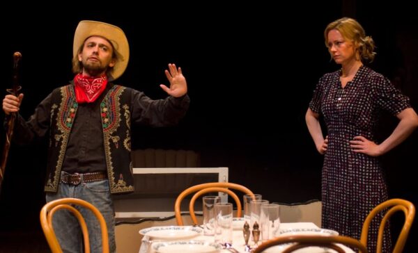 Jacob Lund and Sally Hamer in "The Rainmaker" at Richmond Hill.